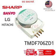 TMDF706ZD1 4 Pin Defrost Timer Hitachi Refrigerator