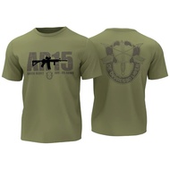 AR15 Assault Rifle T-Shirt Beret Hijau Tentera AS 100% Kapas Leher O Lengan Pendek Kasual Lelaki T-s