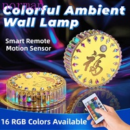 NORMAN RGB Gradient Wall Lamp, Wireless Magnetic Sticker Motion Sensing Light, Ambient Night Light M
