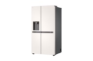 LG Inverter 635L Side by Side with UVnano Water Dispenser Fridge (Matte Black/ Beige Metal) GC-L257C