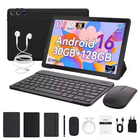 URAO G9L 11.5 inch Tablet Android 15 30GB+128GB+1TB Expand 8400mAh 2K 1200x2000 HD IPS Screen WiFi 6