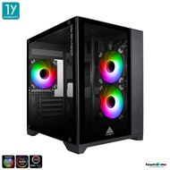 เคสคอมพิวเตอร์ Tsunami Adventure Pro Panorama Tempered Glass ARGB M-ATX Gaming Case with 1264*3 รับป