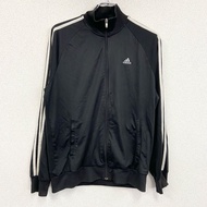 古著adidas運動外套/球衣，黑色，M碼
