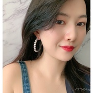 Hoop Earrings Cross-Border Fashion Ear Clips Ear Pendants Large Hoops Trendy Elegant Statement Big E