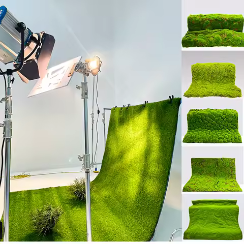 1x1m Professional Photography Lawn Background Simulated Moss Carpet Photography Props Decorative for