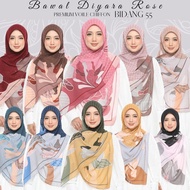 Tudung bawal ala Fareha printed bidang 55 2.0 voile chiffon