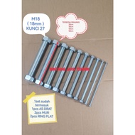 AS DRAT M18 x 40cm + NUT 2pcs + PLATERing 2pcs LONG DRAT/ M18 x 40cm + NUT 2pcs + PLATERing 2pcs