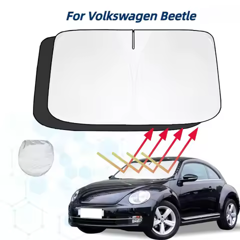 For VW Volkswagen Beetle Gsr iBeetle Windshield Sun Shade Sunshade Sun Visor Protector Foldable Bloc