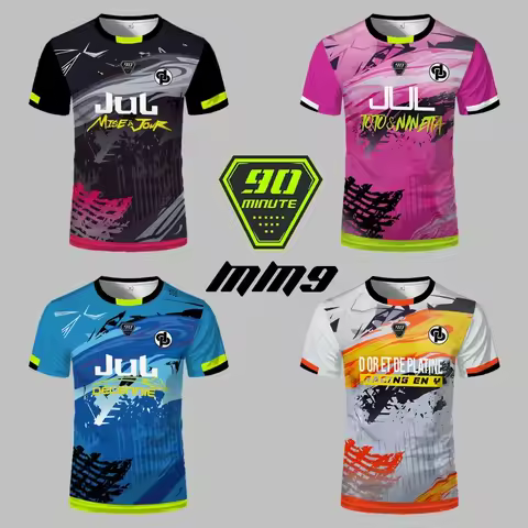 90 Min MM9 JUL Mens Football QuickDry Oversized Training Tee Summer Outdoor Sports Fitness Performan