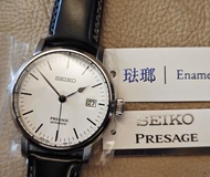 SEIKO Presage 精工 琺瑯 陶瓷 原價$10800 Enamel White Dial 70小時 Sapphire Top MADE IN JAPAN 日本製造 Prestige Line