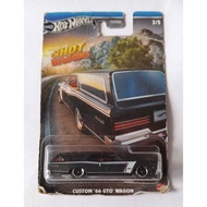 Hot Wheels - Custom 66 GTO Wagon Black Hot Wagons Broken Card