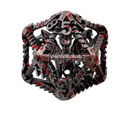 DND Dungeon and Dragon Large Polyhedron Dice Role Playing Metal Game Surface Hollow, 20D20RPG W5R1