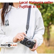 Half case for Fujifilm X-E4, Fuji XE4, PU leather, strap