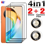 4IN1 9D Curved For Honor X9b 5G Camera Tempered Glass Honer Honar X 9b X9 X 9 Honor X50 X50 HonorX9