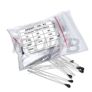 100pcs NTC-MF52AT 1K 2K 3K 4.7K 5K 10K 20K 47K 50K 100K +-5% 3950B 10value*10pcs NTC Thermistor Resi