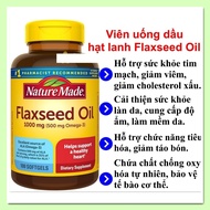 Flaxseed Oil 1000mg Nature Made Flaxseed Oil pills, jar of 100 pills [American product]