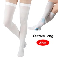 1/2Pair Anti Embolism Stockings, Ted Hose White Compression Socks - Knee High Compression Socks for 