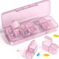 2 Times/Day Pill Organizer, AM PM 7-Day Pill Box, 2 Times Per Day Pill Case, 7-Day Travel Pill Box, 