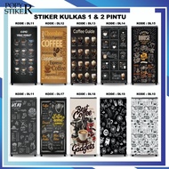 1-DOOR FRIDGE STICKER 2-DOOR FRIDGE STICKER/ WITH COFFEE MOTIF