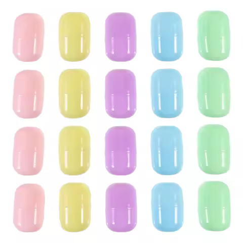 40pcs Twist Capsule Balls for Vending Machines Gumball Claw Machine Prizes PP Material Assorted Kids