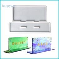 HAP Photo Frame Resin Mold Desktop Number Plate Silicone Mold for Casting Home Decor