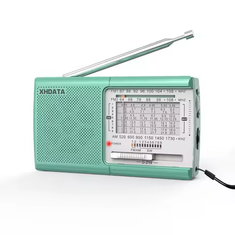XHDATA D219 FM1-2/AM/SW1-9 11 Bands World Radio Receiver Fine Tuning Step High Sensitivity Pocket Si