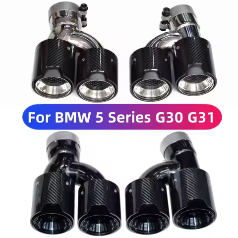 Suitable for BMW 5 Series G30 G31 tailpipe exhaust pipe modification with four carbon fiber muffler