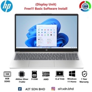 HP 15-fc0421AU 15.6"FHD Laptop AMD Athlon™ Silver 7120U 8GB 512GB SSD AMD W11 (Display Unit)