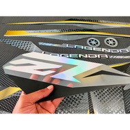 TRANSPARENT STRIPING JUPITER Z1 LAGENDA 115Z GOLD CARBON