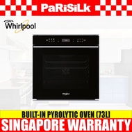 Whirlpool W7 OM4 4S1 P BL Built-in Pyrolytic Oven (73L)