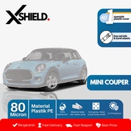 MINI COUPER Transparent Car Cover PE Plastic Type MINI COUPER Car Cover Thick and Strong.