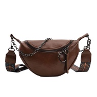 Travel Casual Chest Bag fashion Leather Waist Bag Women Fanny Pack Luxury Chest Pack Chain Handbag F