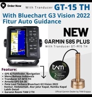 READY STOK GARMIN GPS 585 PLUS GPS DAN FISHFINDER 585+ WITH TRANSDUSER