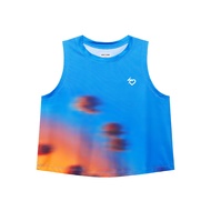 Voltandfast Women's Orest Sleeveless - Blue/Orange Sport T Shirt Women Quick Dry T Shirt Women Sport