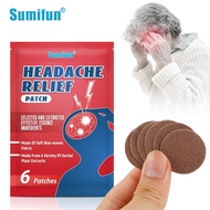 6PCS Soothing Headache relief Patches Forehead Soothing Sheet for Adult Headaches Natural Herbal Rel