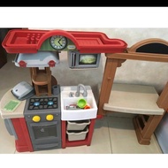 Little Tikes Red Restaurant Mainan Dapur Kitchen Preloved Second Hand