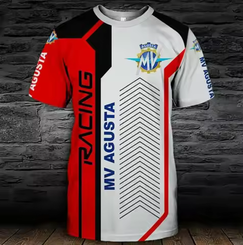 2024 New MV Agusta T-shirt Motorcycle Racing 3D Printed Unisex Sport Quick-drying Casual Fashion Ove