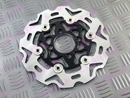 จานเบรกหน้าแบบลอยตัว Kawasaki Z125/Z125Pro พร้อมผ้าเบรก อะไหล่แต่งมอเตอร์ไซค์ ยี่ห้อ SEPP