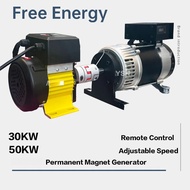Free Energy 30KW 50KW Generator Set 220V 380V AC Alternator 3 Phase Magnetic Generator Brushless Dyn