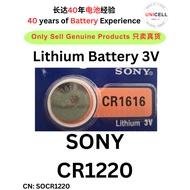 Sony Original CR1220 Watch Battery, Calculator Battery 1PC