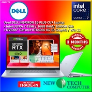 #IN177 USED DELL INSPIRON 16 PLUS Performacne Laptop INTEL ULTRA 7-155H 16GB 1TB SSD NVIDIA RTX4060 