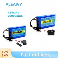 【in stock】ALEAIVY Portable 12V/24V 20000mAh Lithium Rechargeable Battery Pack