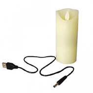 Nến Điện Tử Sinh Động Vỏ Sáp Thật Sạc Điện USB 5V