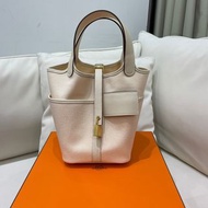 Hermes picotin cargo 白色/金扣