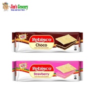 Jims Rebisco sandwich  strawberry/Choco/Butter cream 32gx10's (1pack)