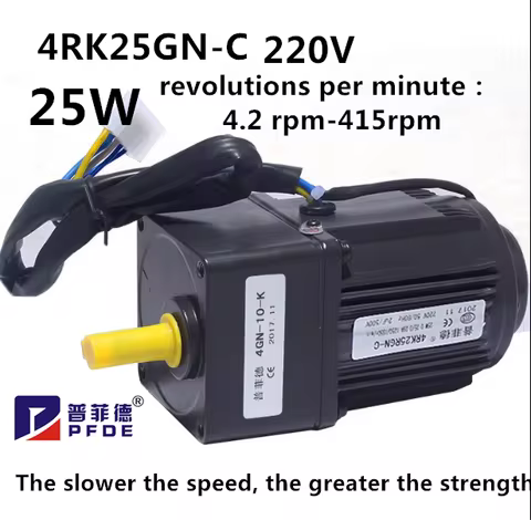25W Micro AC Motor 220v 50/60hz Asynchronous Motor Induction Motor Shaft 10mm 1350RPM For Packaging 