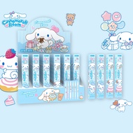 New Spot - Sanrio Cinnamoroll Stereo Grating Blind Box Pen, Cute Cinnamoroll Neutral Pen Cartoon Stationery 3D Push Signature Pen Limited Neutral Pen