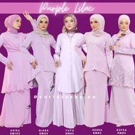 🔥 BAJU KURUNG BRIDESMAID SERIES PURPLE LILAC🔥
