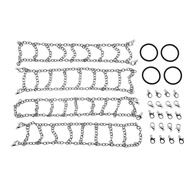 RC Car Tires Snow Chain Silver Axial Upgrade Parts for 1/12 Scale MN82 MN78 TRx4M RC Crawler