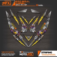 STRIPING MIO SOUL OLD MFX1/SOUL Z CARBON/STICKER SOUL OLD MX/STICKER SOUL ZR CARBON STICKER SOUL 115